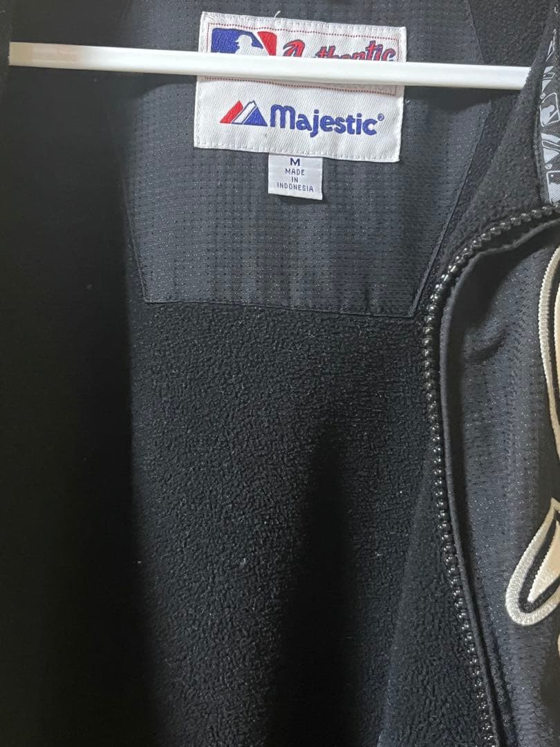 Majestic × CWS.ホワイトソックス フリース裏地 古着 スタジャン