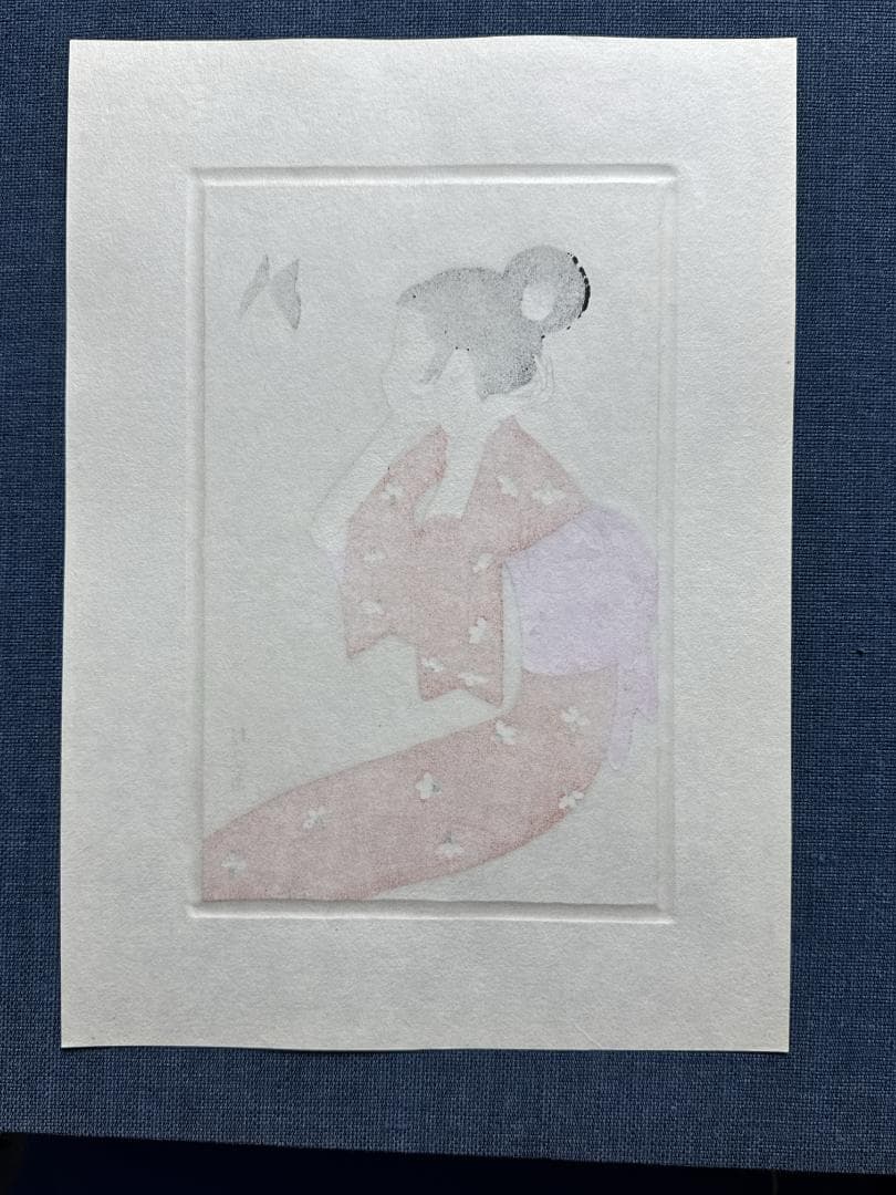 林静一 オリジナル木版画「儚夢（ろまん）」B
