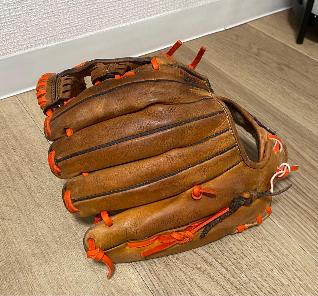 ハイ ゴールド　硬式内野用グローブ オレンジ