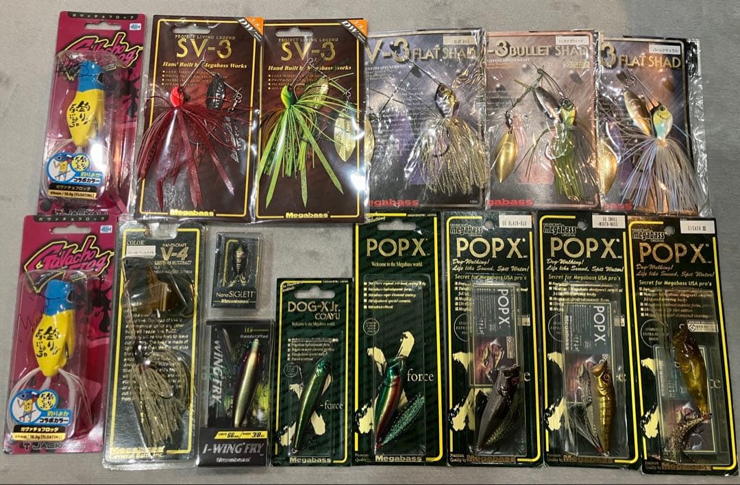 バス釣り引退品　メガバス　ラッキークラフト　エバーグリーン　他