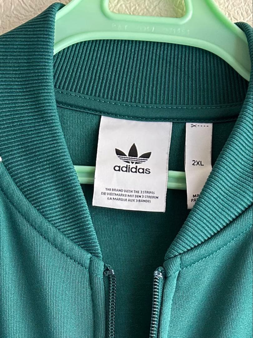 adidas アディダス トラックジャケット グリーン　サイズ2XL