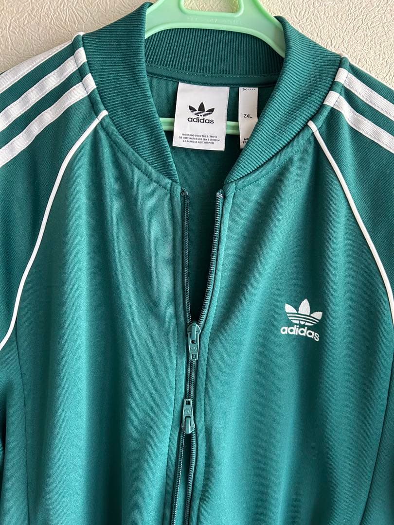 adidas アディダス トラックジャケット グリーン　サイズ2XL