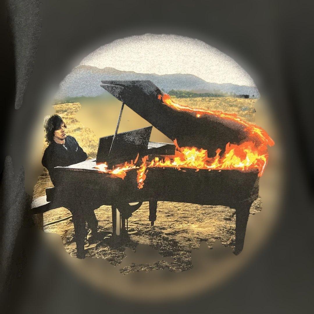希少 キース・エマーソン 燃えるピアノ Tシャツ ブラック L