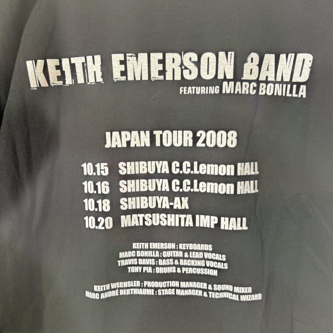 希少 キース・エマーソン 燃えるピアノ Tシャツ ブラック L
