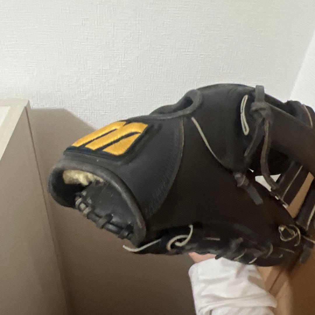 Mizuno 硬式野球グローブ 黒/金