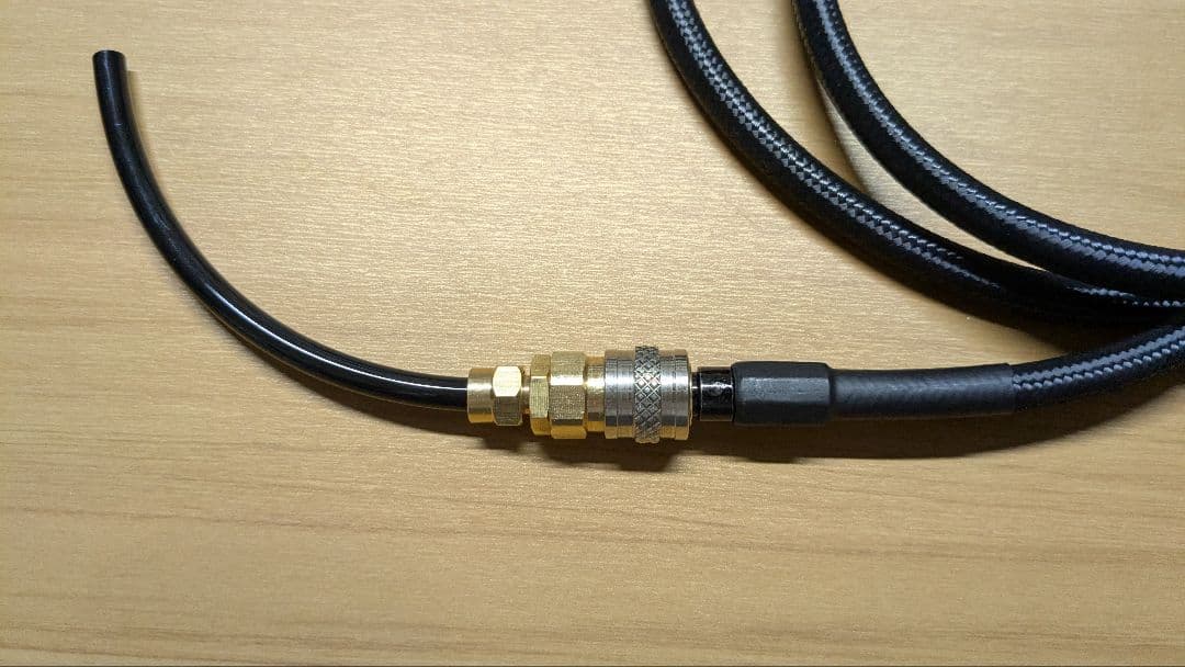 HPAホース　外部ソース　Co2　ワンタッチコネクタ　マルイマガジンアダプター