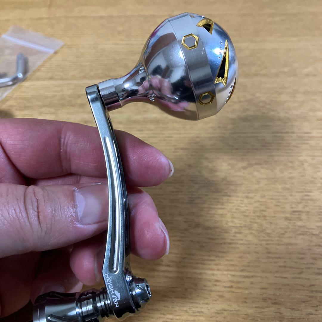 美品　シマノ用　ダイワ変更可能　ハイテン　パワーハンドル　65-70 スタンド