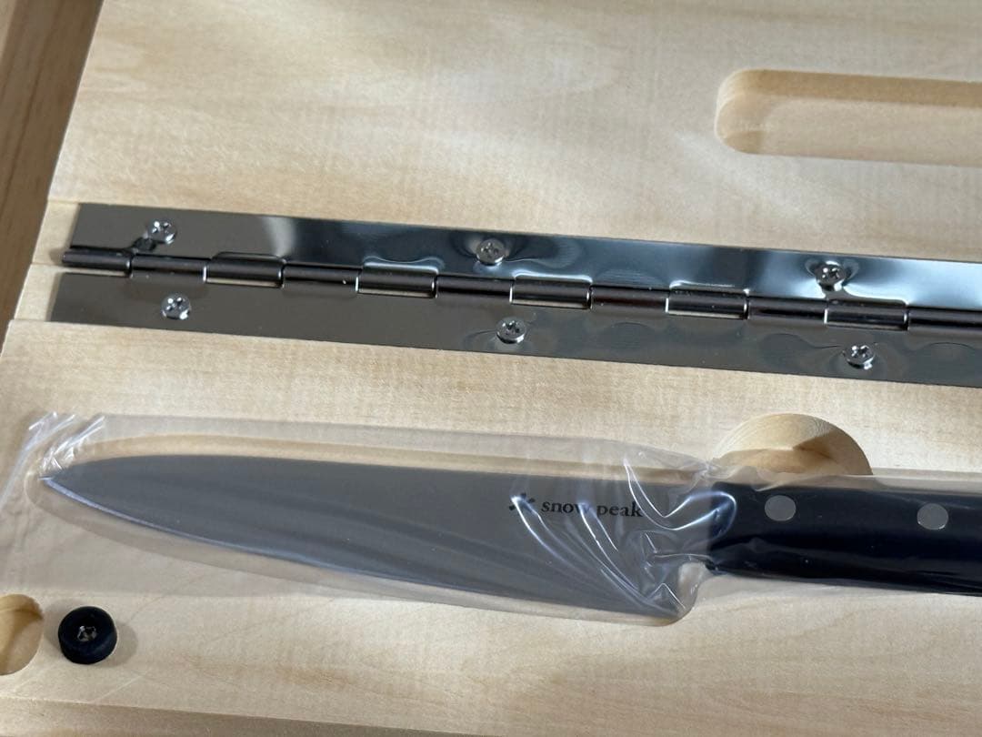  peak ステンレスナイフまな板セット + メッシュケースのセット
