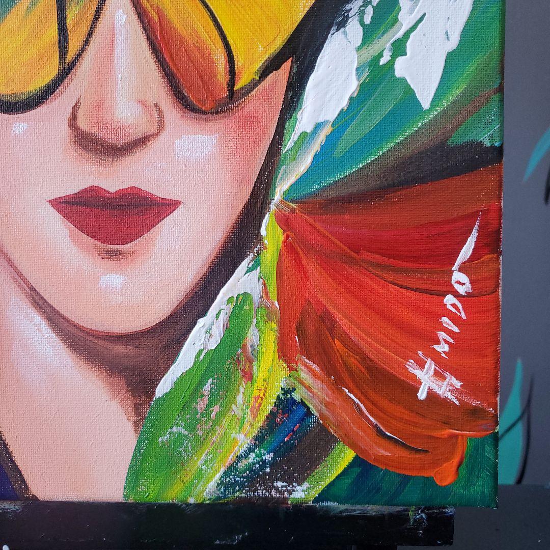 蝶の絵  F6号  30x40cm