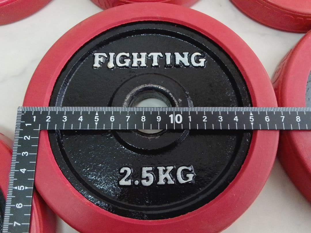 ファイティングロード ラバー付 ダンベル 合計約20kg 28mm 1.25 ③