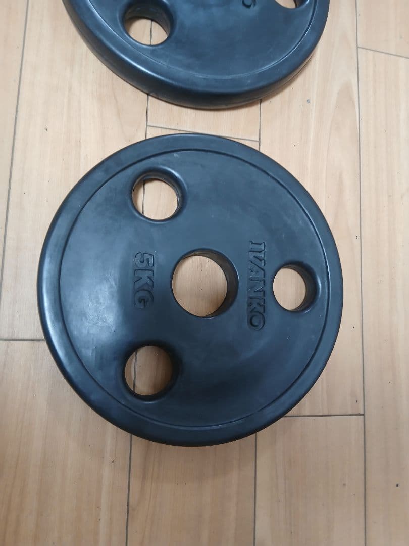 IVANKO イヴァンコ　穴径50mm　オリンピックラバープレート 5kg×2枚