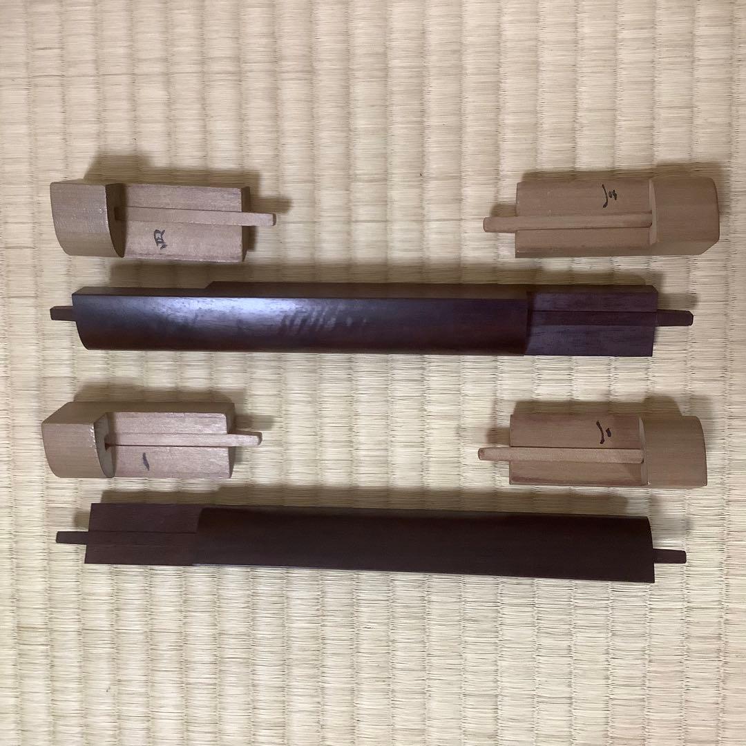 珍品 コンパクト長唄三味線(四つ折れ)