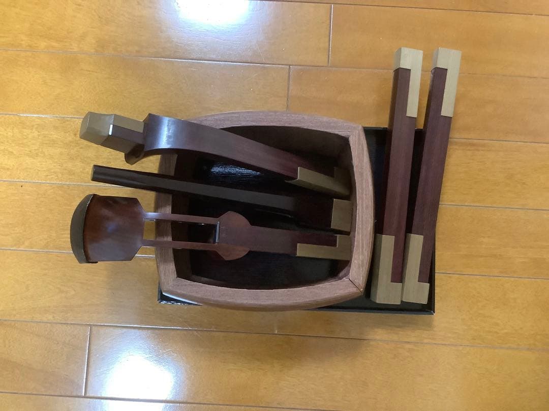 珍品 コンパクト長唄三味線(四つ折れ)