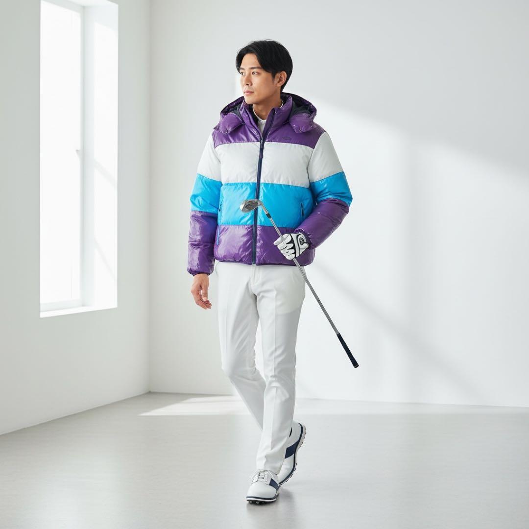 国内正規品 オークリー ゴルフ ダウンジャケット L リバーシブル OAKLEY