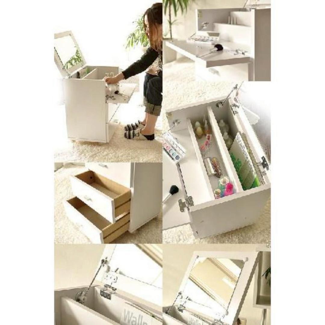 コンパクトドレッサー♡ホワイト♡完成品♡大容量♡