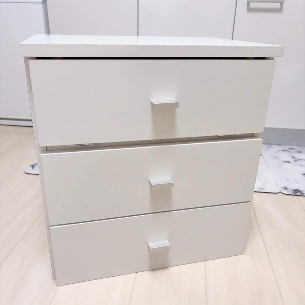 コンパクトドレッサー♡ホワイト♡完成品♡大容量♡