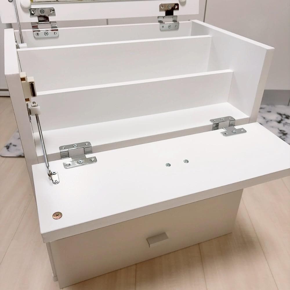 コンパクトドレッサー♡ホワイト♡完成品♡大容量♡
