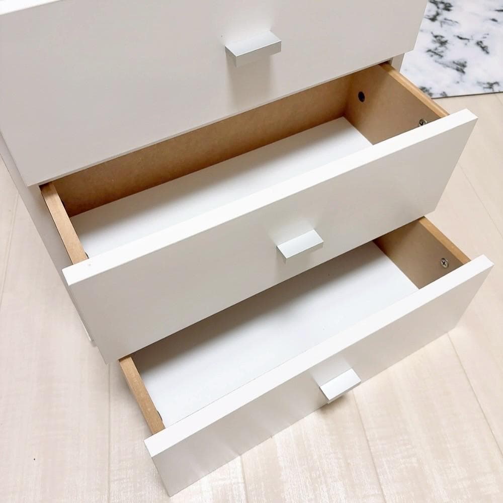 コンパクトドレッサー♡ホワイト♡完成品♡大容量♡