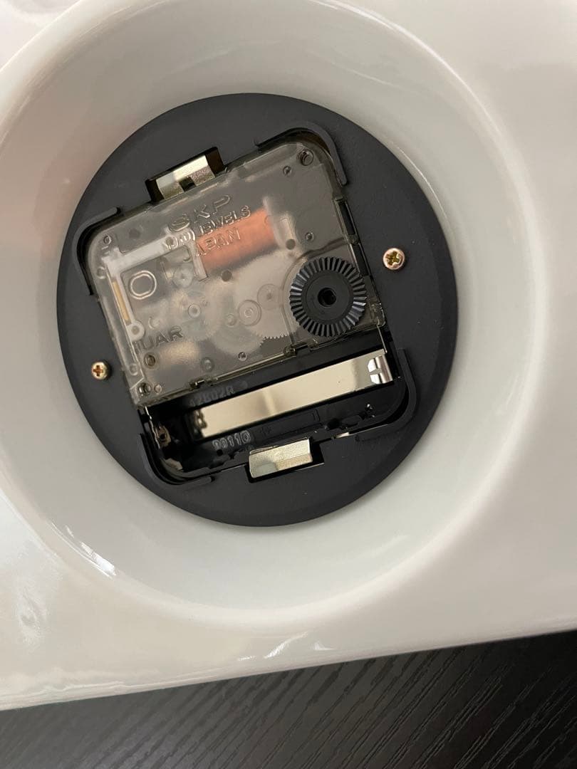 【今だけ値下げ！】九谷焼　赤い花模様　陶器製　置時計