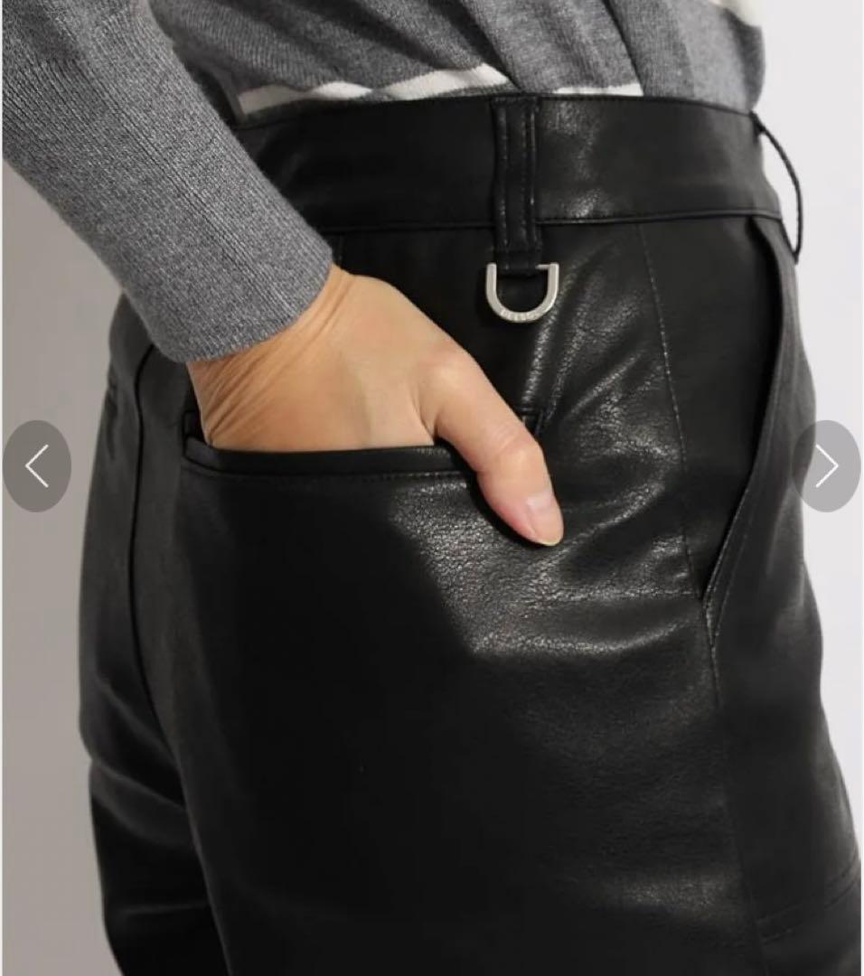 値下げ！新品！レディース フェイクレザー ゴルフショートパンツ 黒 Mサイズ