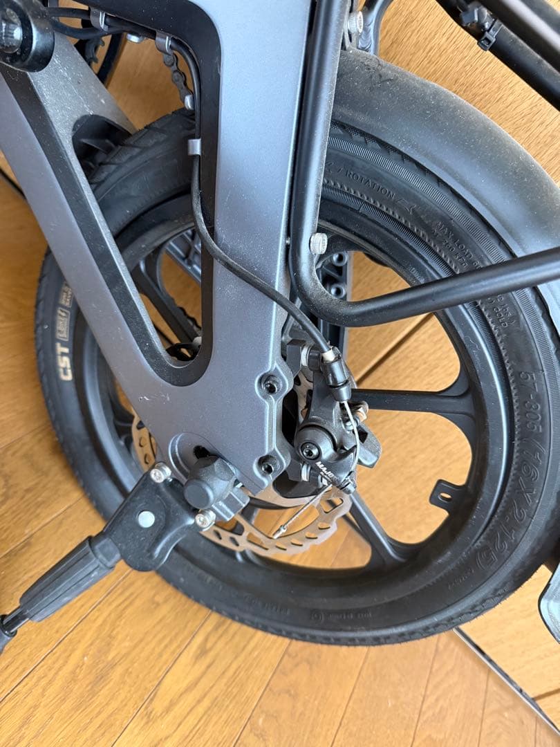 AIDDE 電動アシスト自転車 グレー