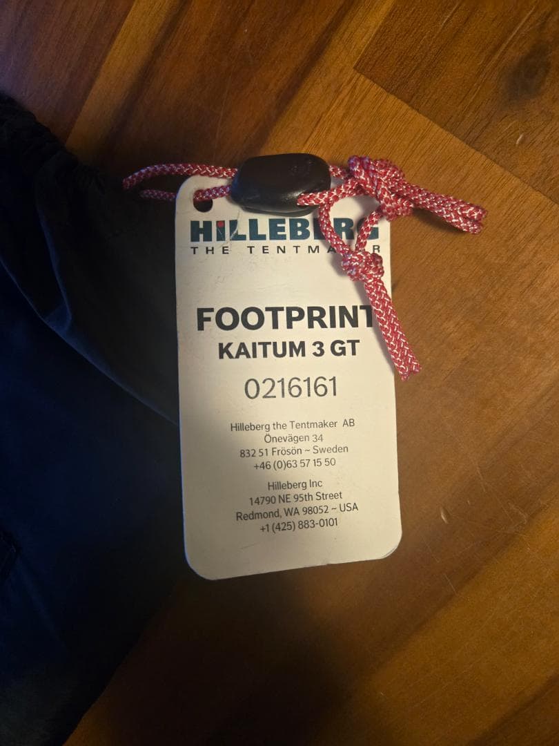 HILLEBERG Kaitum 3 GT フットプリント