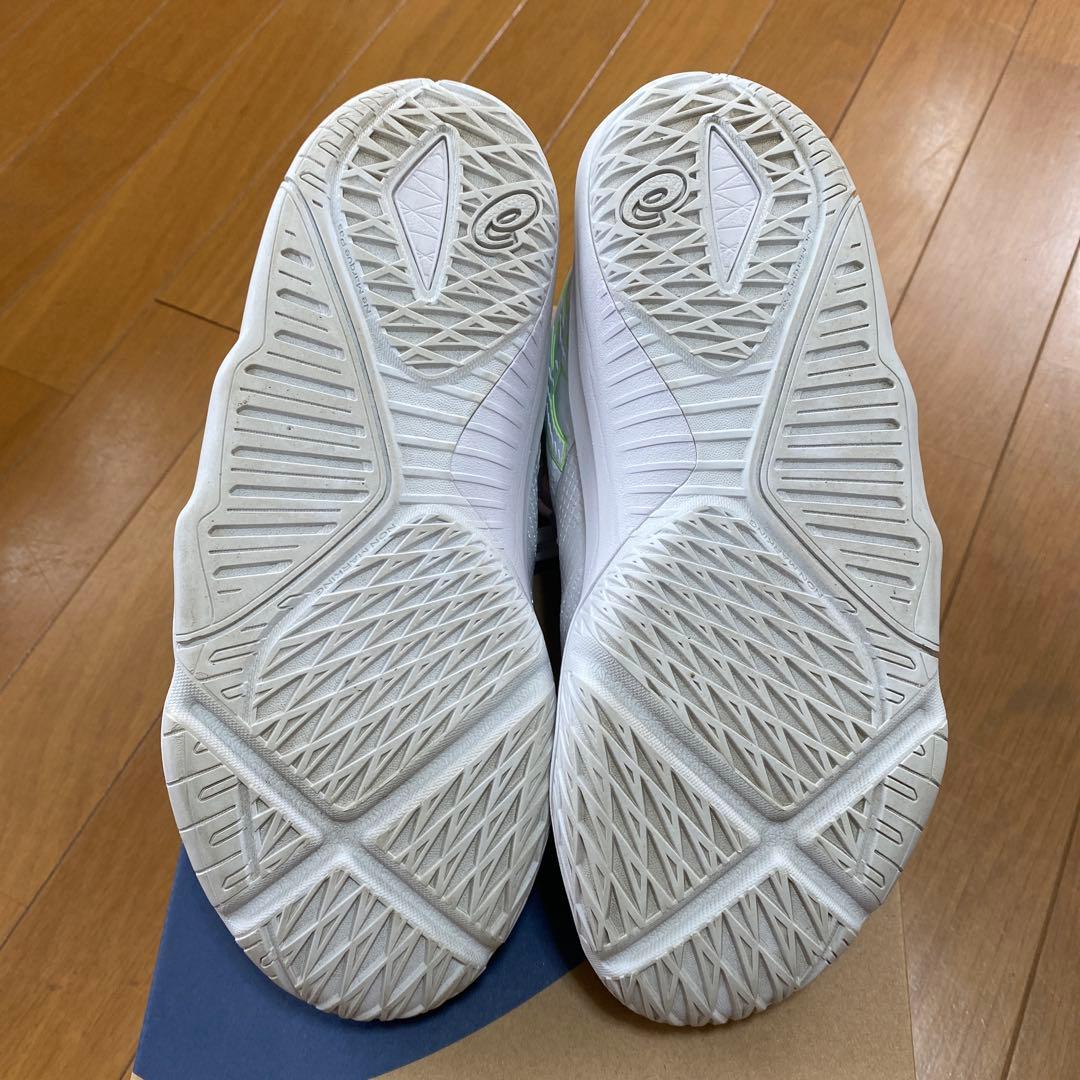 asics アンプレ アルス ロー 2 ホワイト×イエローグリーン24.5cm