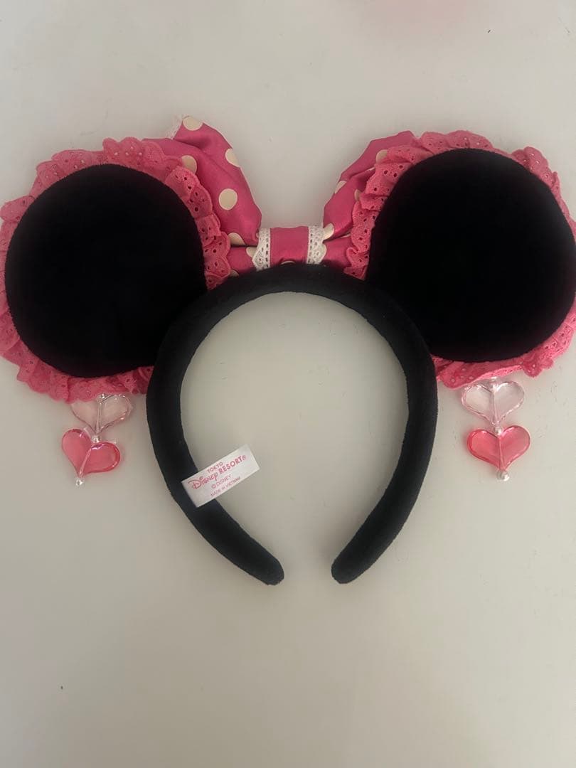 東京ディズニーリゾート カチューシャ ピンク ピアス