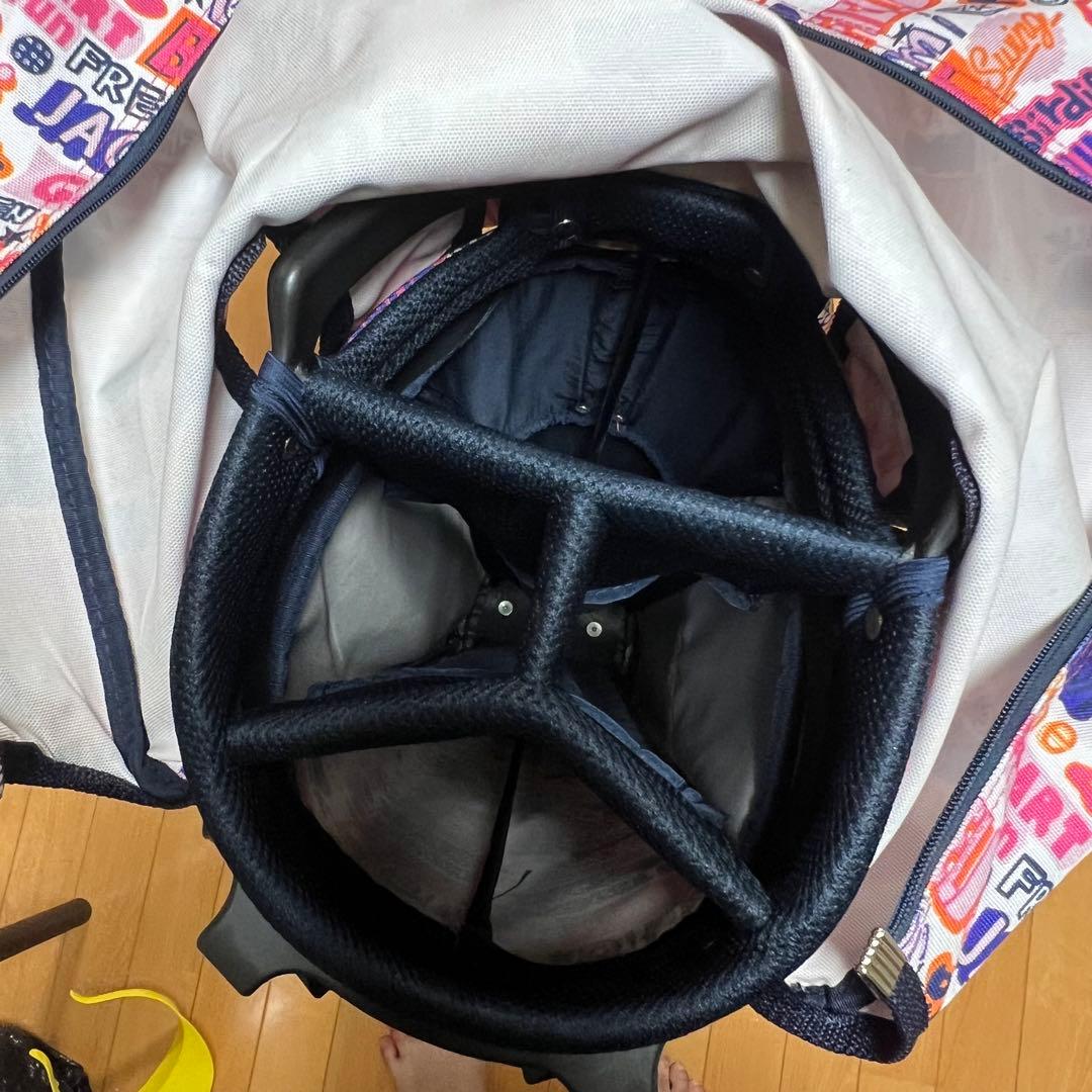 【極美品】ジャックバニー ゴルフ スタンド式 キャディバッグ 8.5型 総柄