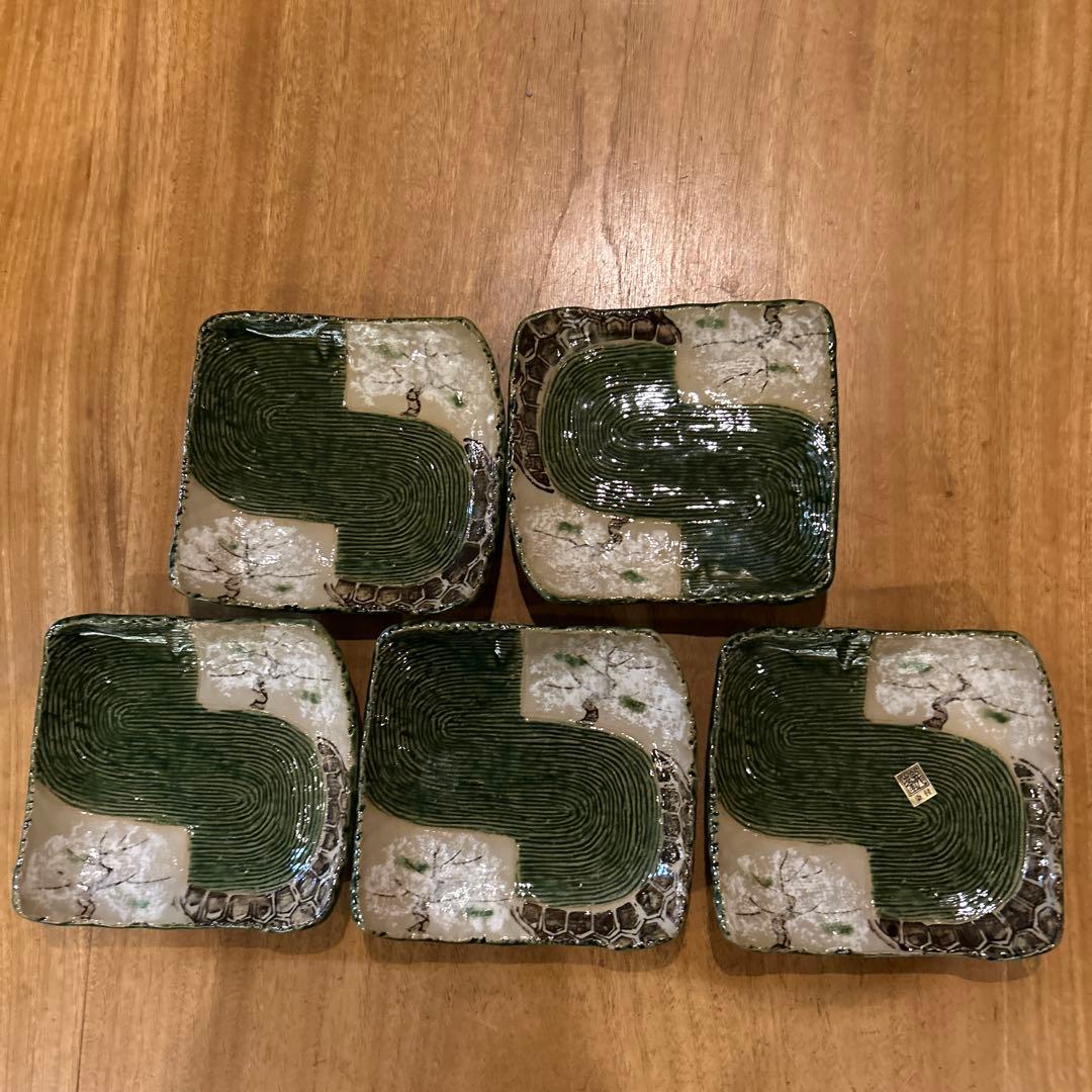 花風流　龍峰　織部桜　銘々皿揃