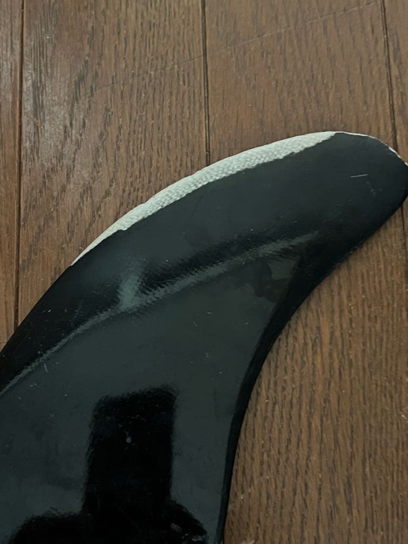 中古グラスファイバー　ロングボードフィン 黒