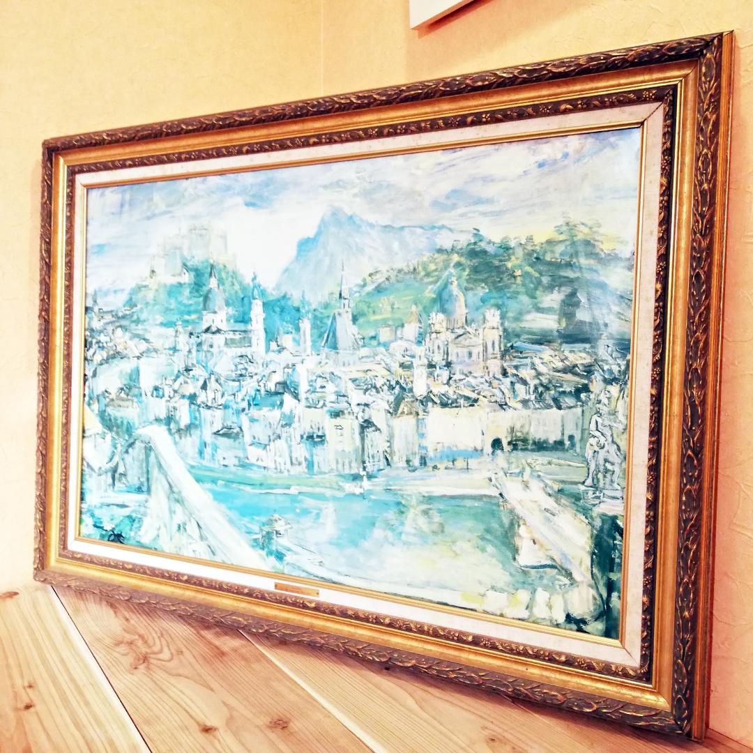 決算セール◇Salzburg Oskar Kokoschka 油彩画 複製画