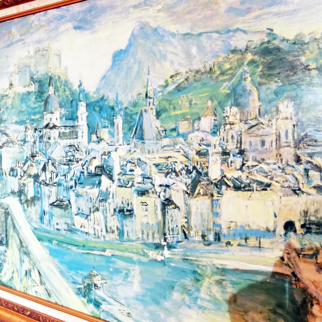 決算セール◇Salzburg Oskar Kokoschka 油彩画 複製画