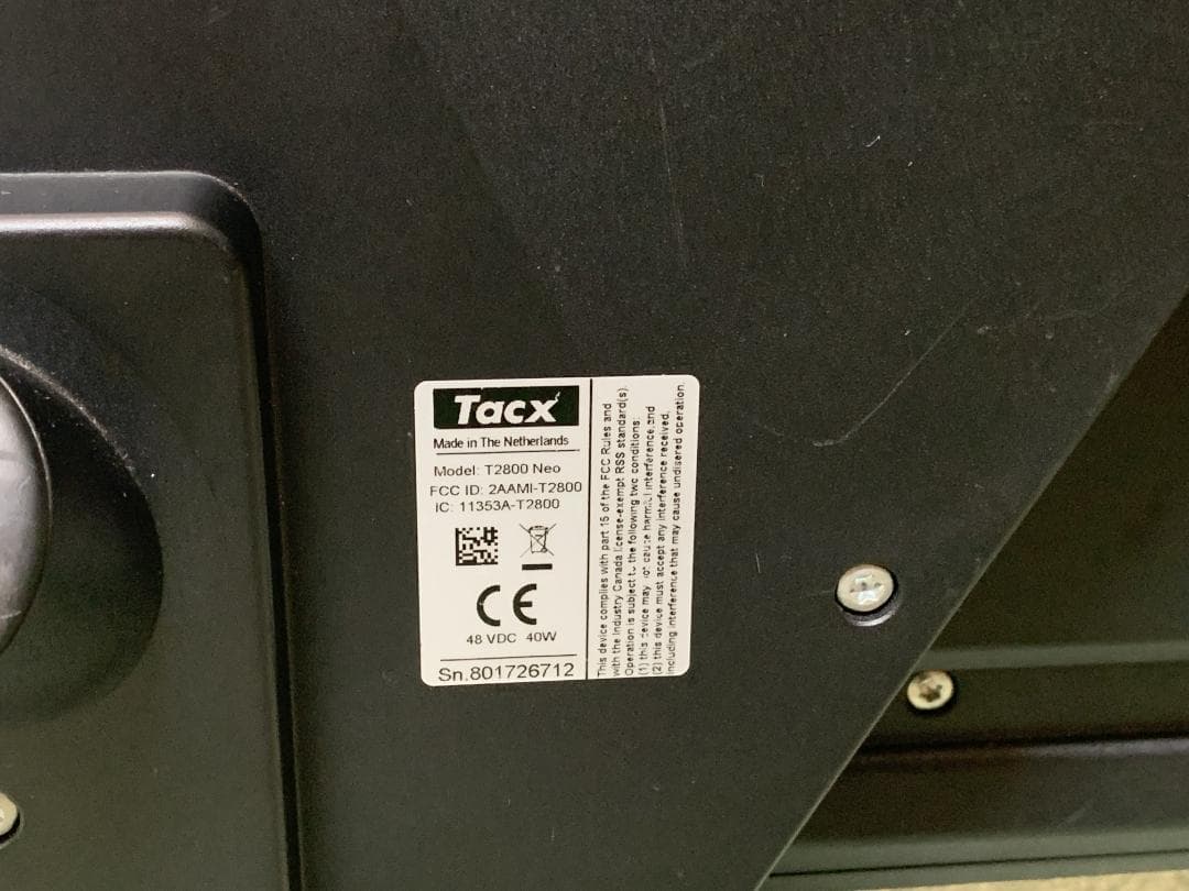 S0222 TACX NEO smart T2800 サイクルトレーナー