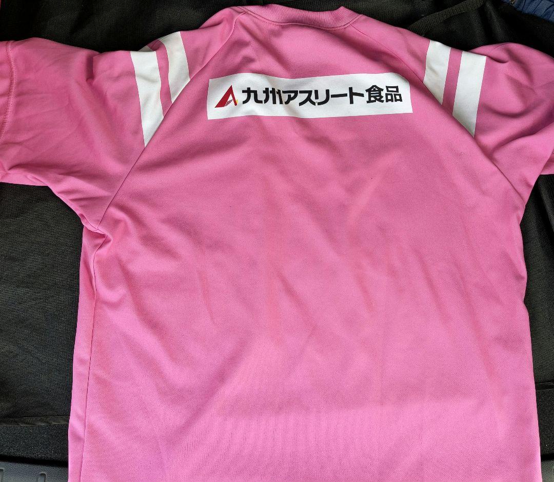MIZUNO 福岡大学 サッカーウェア ピンク Lサイズ 練習着