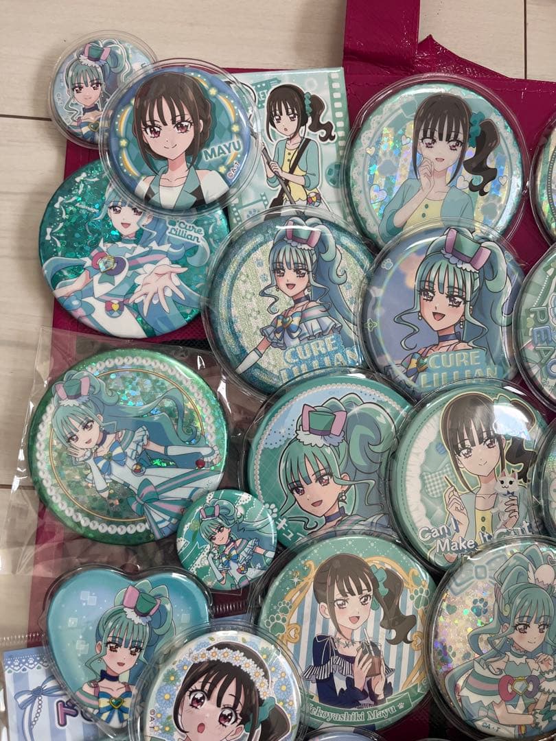 わんだふるぷりきゅあ！キュアリリアン・猫屋敷まゆ缶バッジまとめ売り