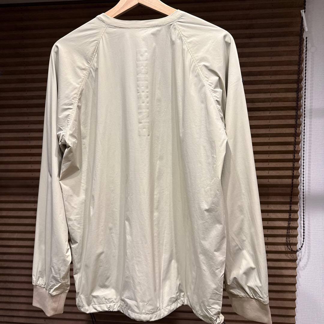 BRIEFING GOLF WIND PULLOVER サイズМ ベージュ