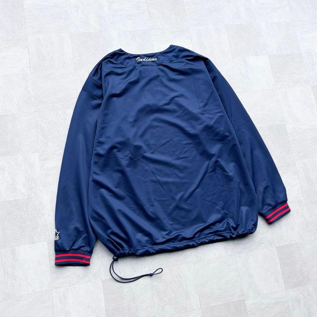 専用！90s STARTER MLB インディアンス ハーフジップ プルオーバー