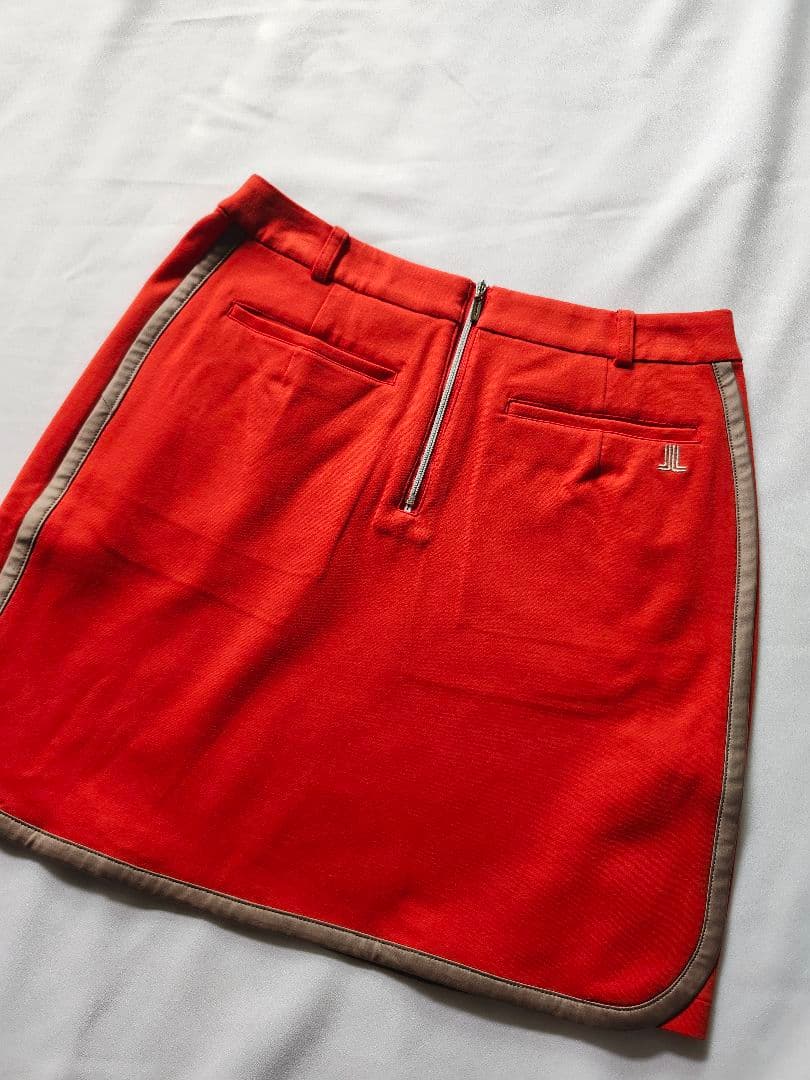 美品　LANVIN SPORT　ランバンゴルフ　オレンジ　ゴルフスカート