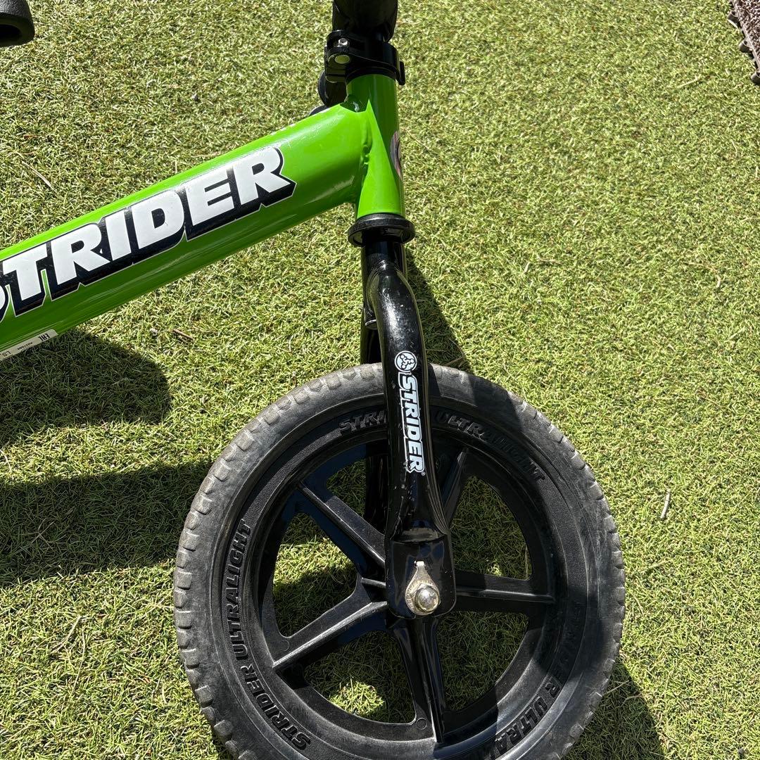 STRIDER バランスバイク グリーン 12インチ　※サドルクッションゲル付き
