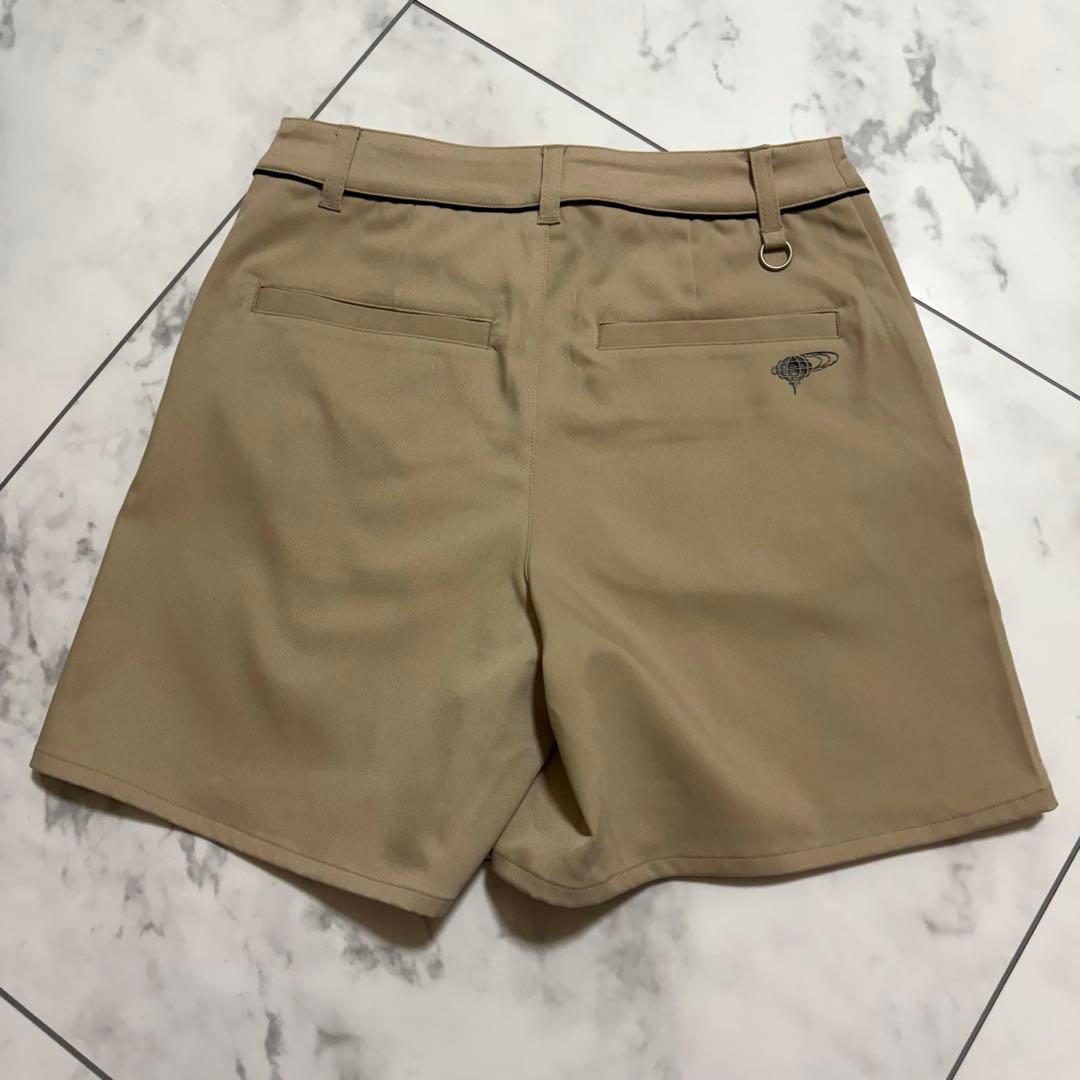 BEAMS GOLF ビームスゴルフ　プリーツ ラップキュロット　 S ベージュ