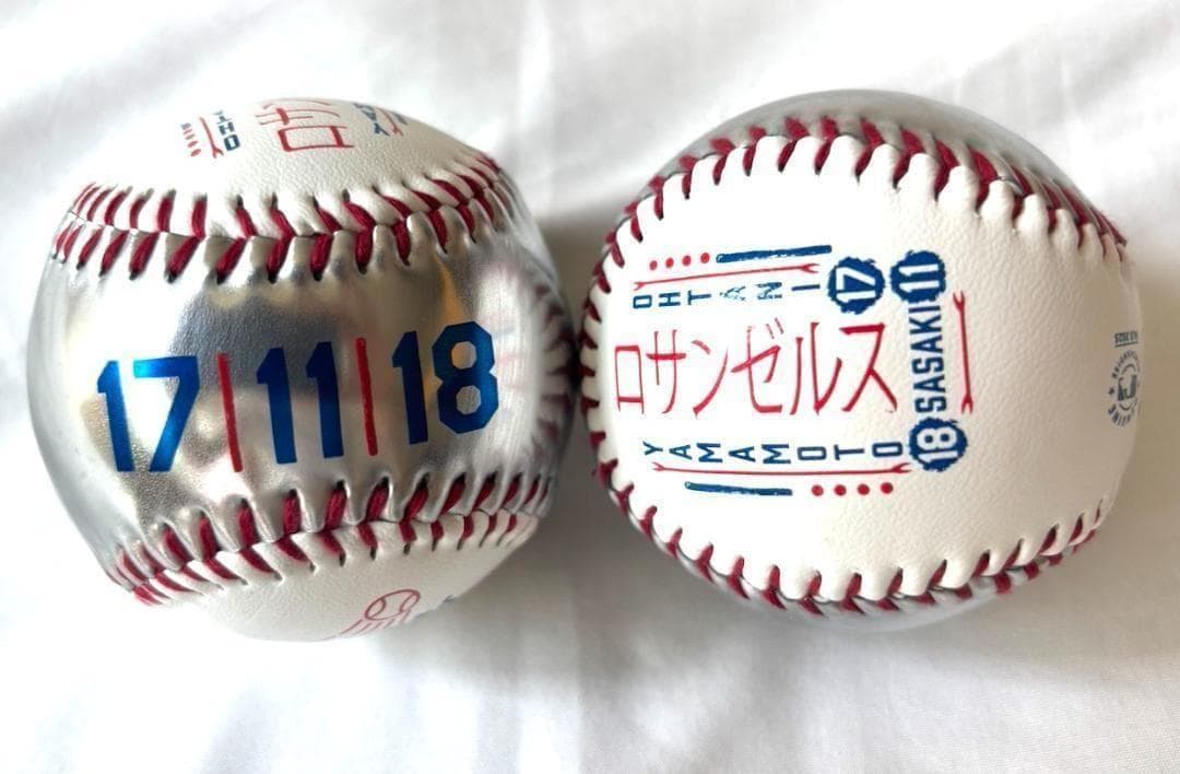 【米国限定】1個/大谷翔平/山本由伸/佐々木朗希 レプリカボール ドジャース