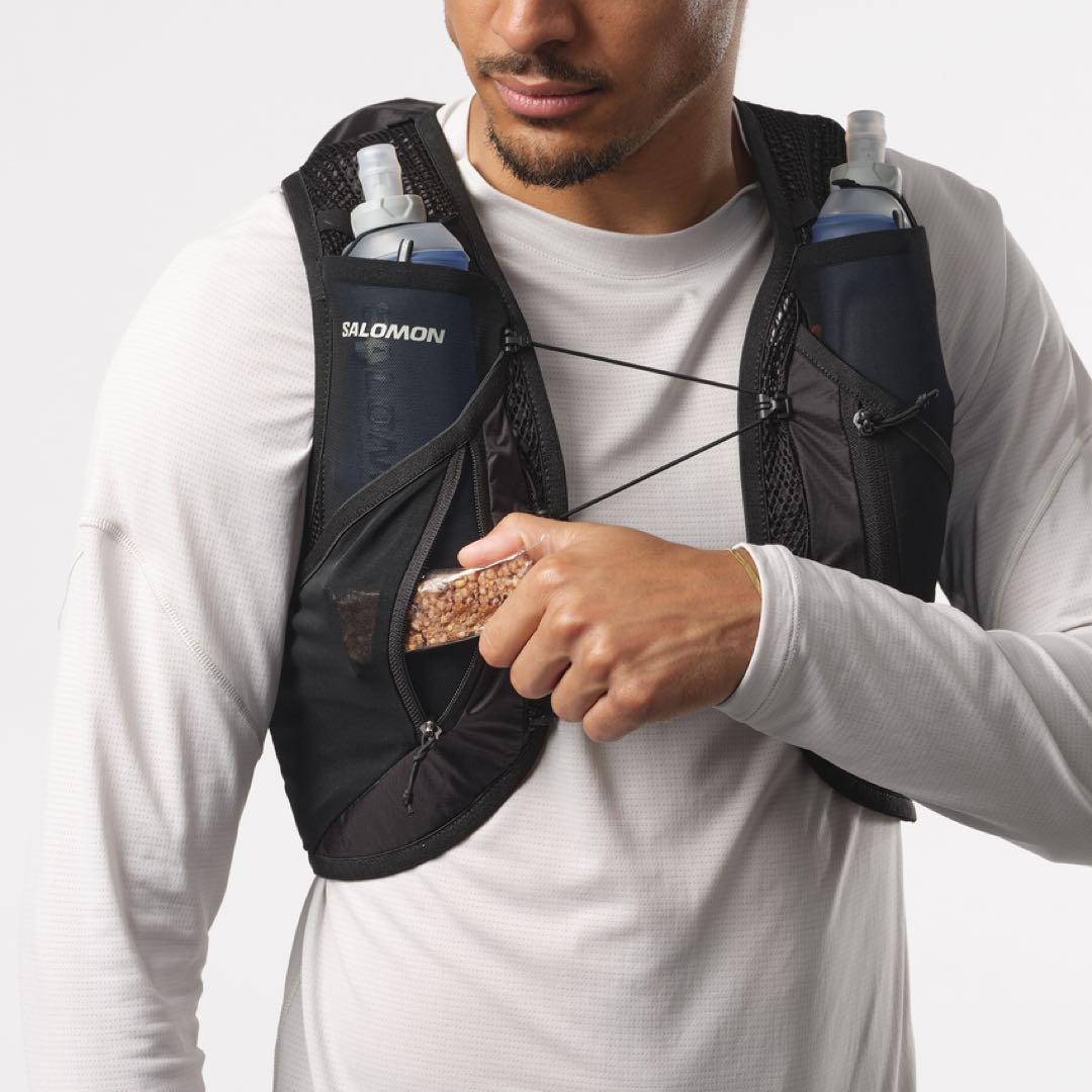 新品SALOMON ACTIVE SKIN 12 ランニングベスト　M