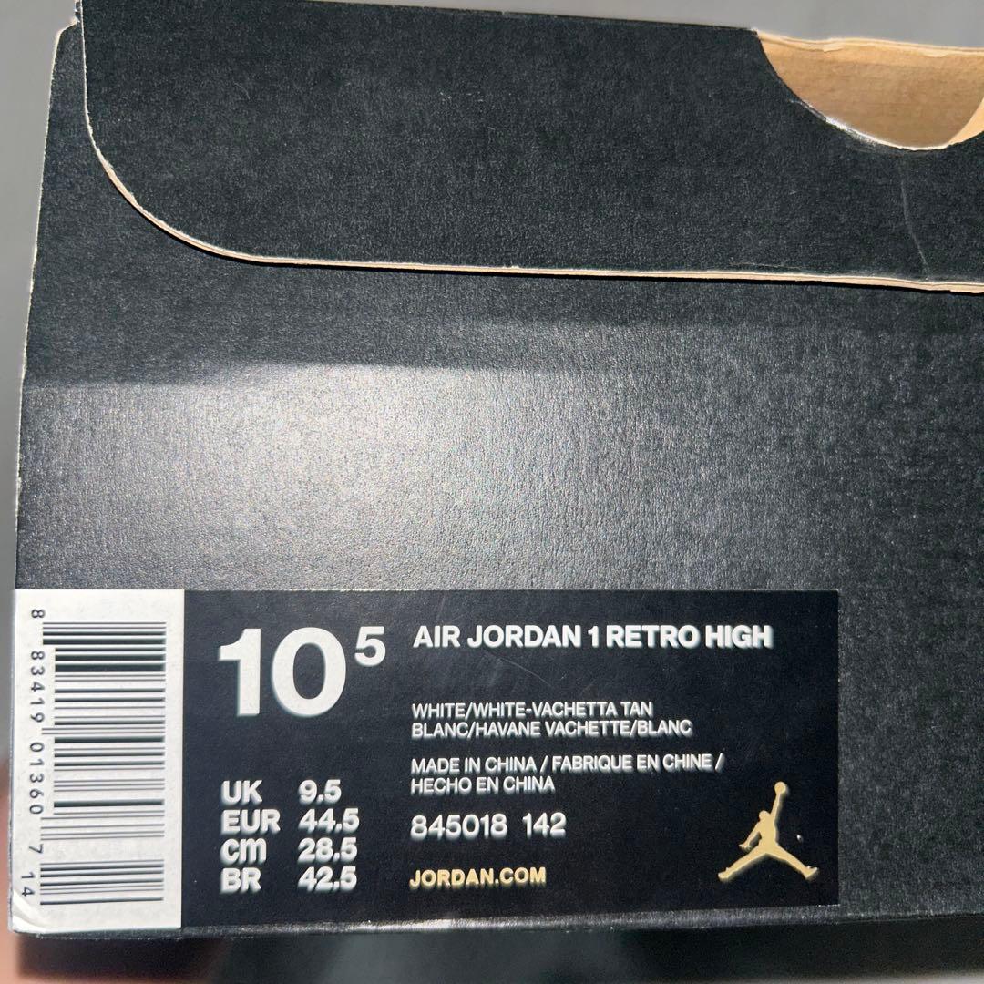 シューズ(男性用) Jordan 1 Retro White Vachetta Tan