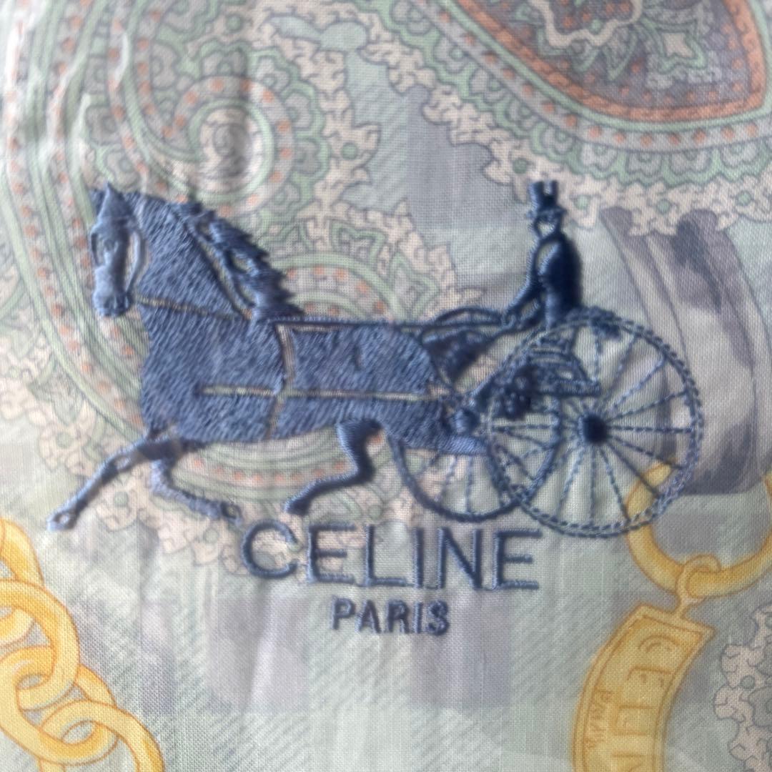 CELINE セリーヌ　馬車　ペイズリー　肌掛　合繊掛ふとん　140×190