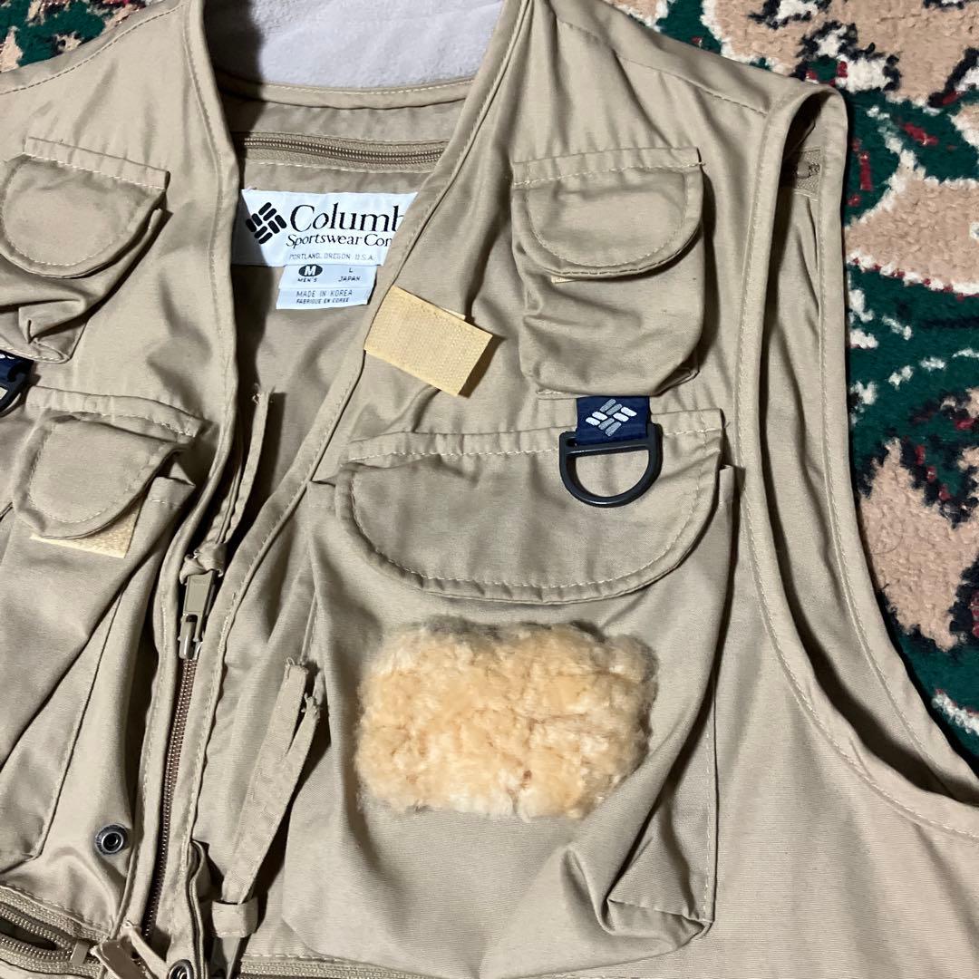 美品　Columbia コロンビア　フィッシングベスト　ボア