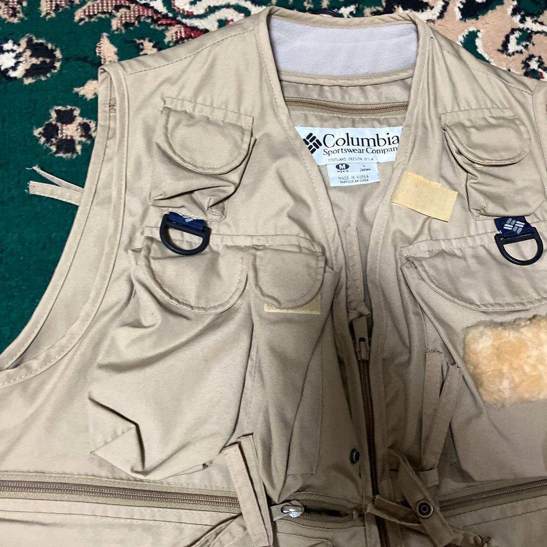 美品　Columbia コロンビア　フィッシングベスト　ボア