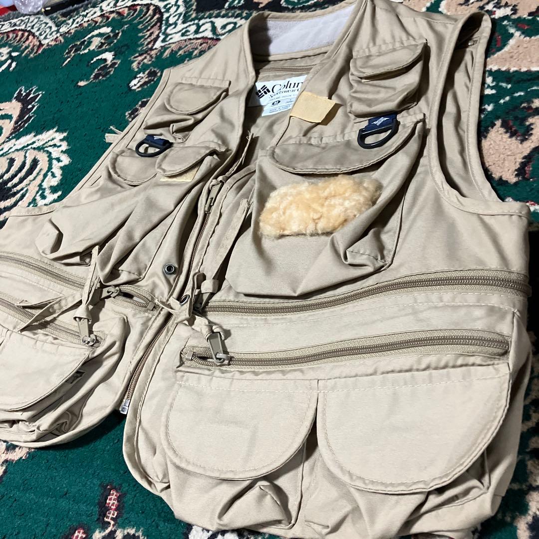 美品　Columbia コロンビア　フィッシングベスト　ボア