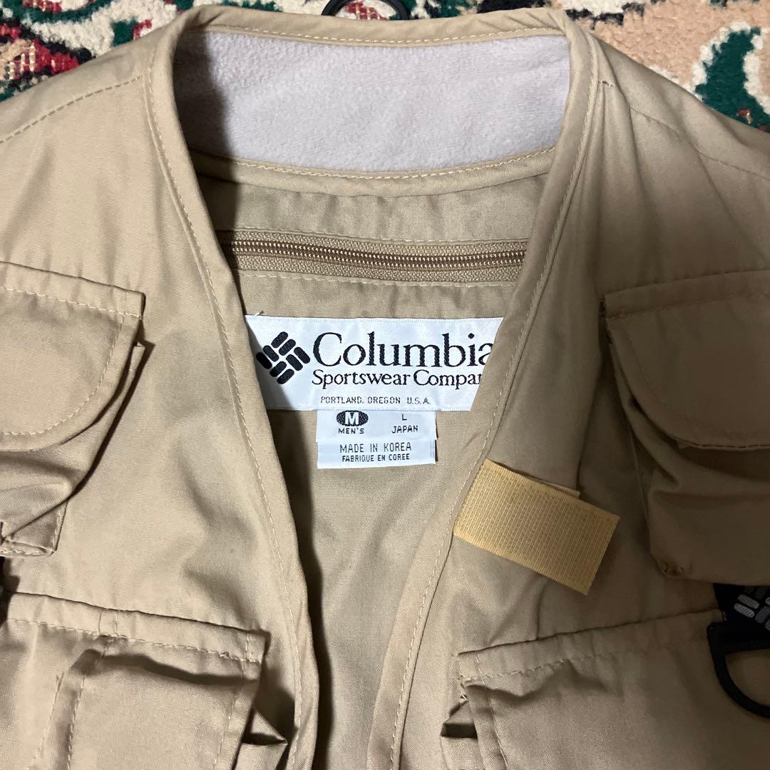 美品　Columbia コロンビア　フィッシングベスト　ボア