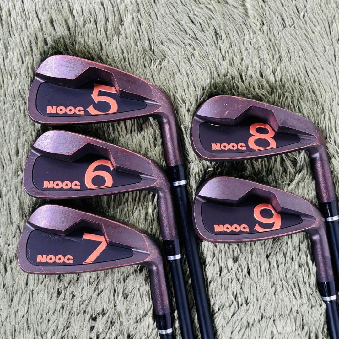 ノーグ ワンレングスアイアン 5本セット メンズゴルフ 初心者 入門 外箱付 黒
